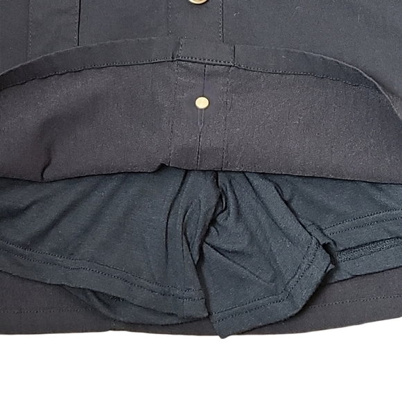 Briggs Petite womens blue A-line mini skort - Picture 5 of 7